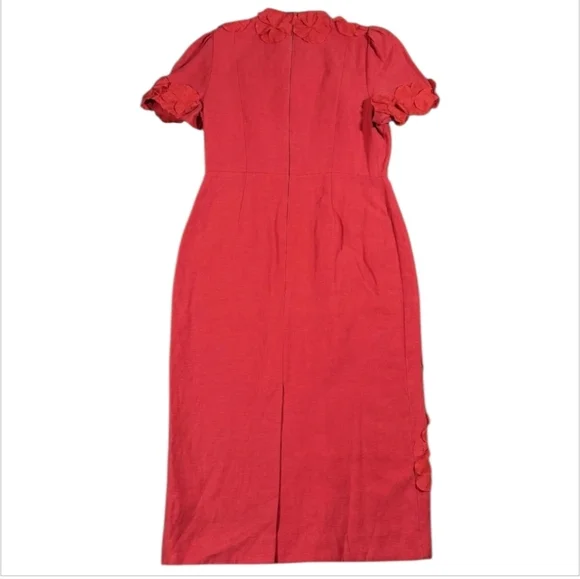 NWT Antonio Melani Summer Floral Applique Midi Dress Sz 10 - Picture 8 of 14